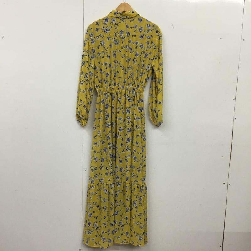 ジーナシス JEANASIS ワンピース ロングスカート FREE 総柄 黄 / イエロー / yellow レディース USED 古着 中古 10156572