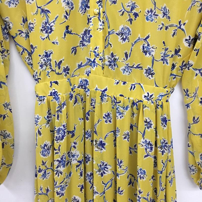 ジーナシス JEANASIS ワンピース ロングスカート FREE 総柄 黄 / イエロー / yellow レディース USED 古着 中古 10156572