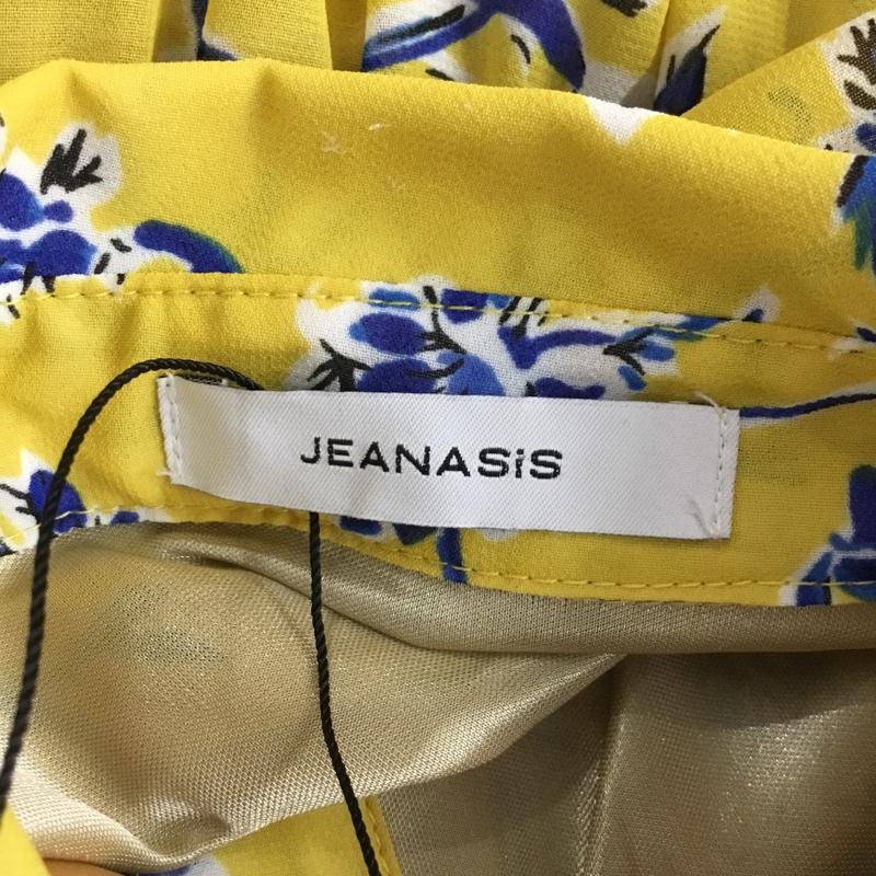 ジーナシス JEANASIS ワンピース ロングスカート FREE 総柄 黄 / イエロー / yellow レディース USED 古着 中古 10156572