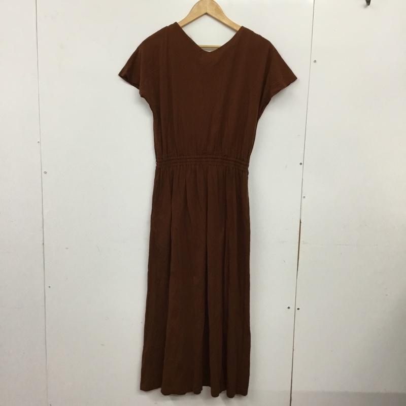ニコアンド niko and... ワンピース ロングスカート M 無地 茶 / ブラウン / brown レディース USED 古着 中古 10156575