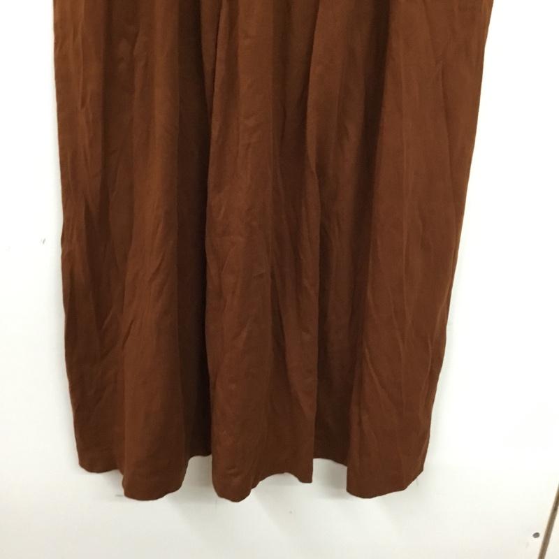 ニコアンド niko and... ワンピース ロングスカート M 無地 茶 / ブラウン / brown レディース USED 古着 中古 10156575