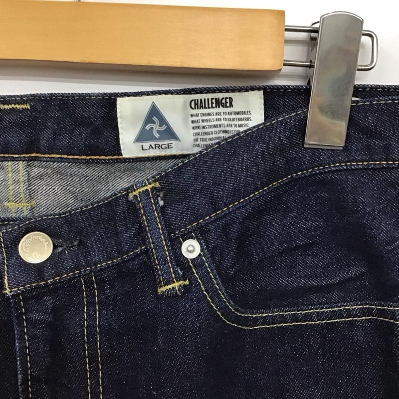 チャレンジャー CHALLENGER パンツ デニム、ジーンズ デニムパンツ スリムパンツ カジュアルパンツ L 無地 インディゴ / インディゴ / Indigo メンズ USED 古着 中古 10156576
