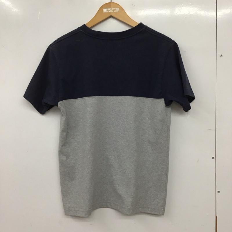 ザノースフェイス THE NORTH FACE Tシャツ 半袖 nt32062 トーンポケットカットソー クルーネックカットソー 半袖カットソー S 無地 灰 / グレー / gray X 紺 / ネイビー / navy メンズ USED 古着 中古 10156580