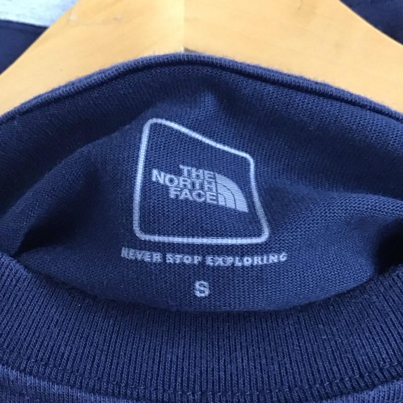 ザノースフェイス THE NORTH FACE Tシャツ 半袖 nt32062 トーンポケットカットソー クルーネックカットソー 半袖カットソー S 無地 灰 / グレー / gray X 紺 / ネイビー / navy メンズ USED 古着 中古 10156580