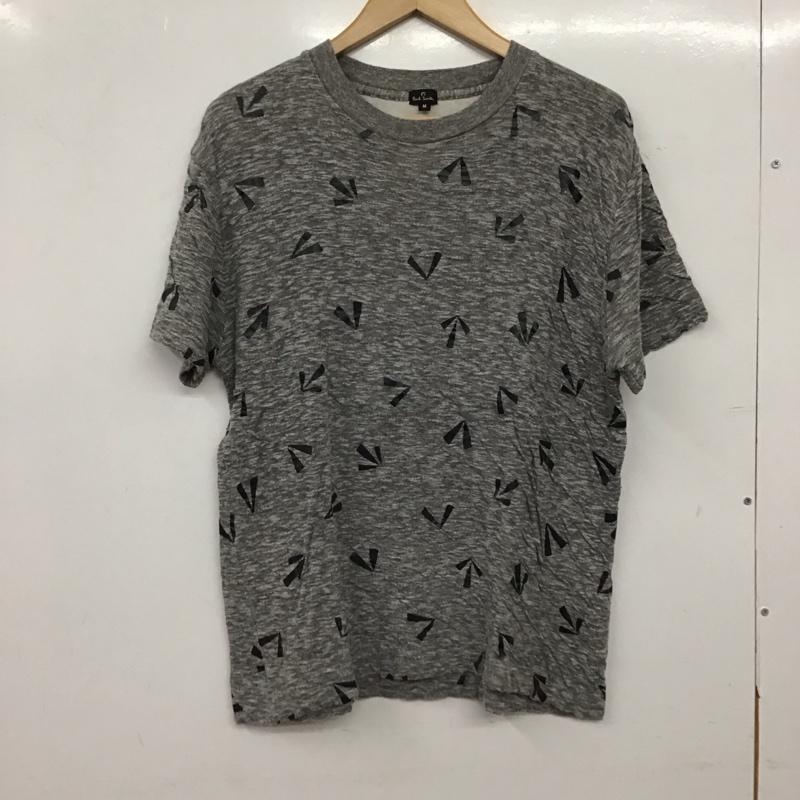 ポールスミス Paul Smith Tシャツ 半袖 半袖カットソー プリントTシャツ クルーネックカットソー M プリント 灰 / グレー / gray メンズ USED 古着 中古 10156582