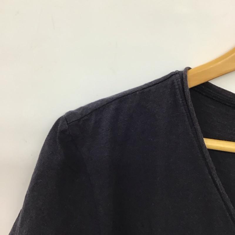 also also カットソー 半袖 半袖カットソー ヘンリーネックカットソー S 無地 紺 / ネイビー / navy メンズ USED 古着 中古 10156583