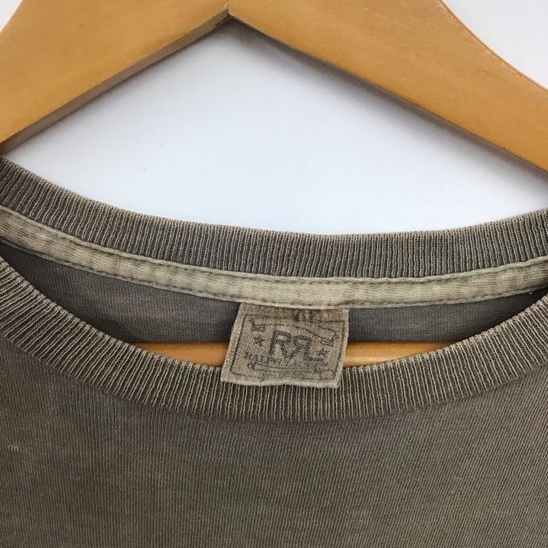 ダブルアールエル ラルフローレン RRL RALPH LAUREN Tシャツ 半袖 半袖カットソー プリントTシャツ クルーネックカットソー ロゴ、文字 茶 / ブラウン / brown メンズ USED 古着 中古 10156584