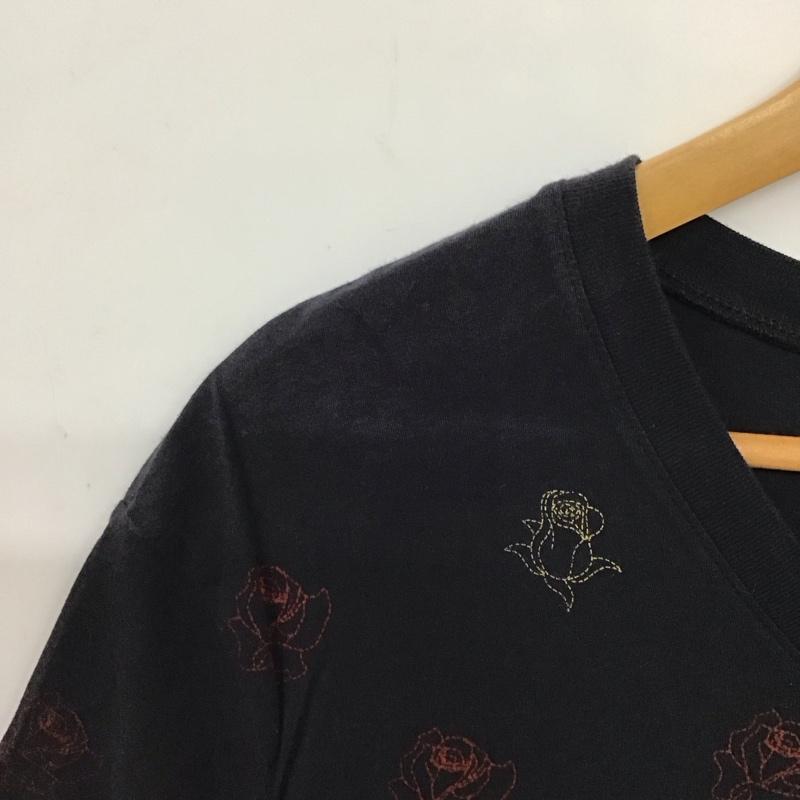ゲス Guess Tシャツ 半袖 半袖カットソー プリントTシャツ Vネックカットソー L プリント 紺 / ネイビー / navy メンズ USED 古着 中古 10156585