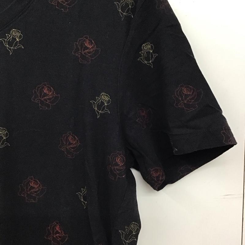 ゲス Guess Tシャツ 半袖 半袖カットソー プリントTシャツ Vネックカットソー L プリント 紺 / ネイビー / navy メンズ USED 古着 中古 10156585