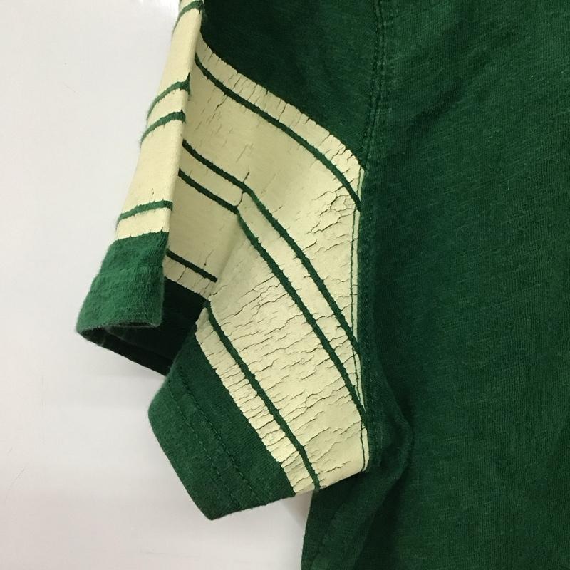アメリカンイーグル AMERICANEAGLE Tシャツ 半袖 半袖カットソー プリントTシャツ クルーネックカットソー L ロゴ、文字 緑 / グリーン / green メンズ USED 古着 中古 10156586