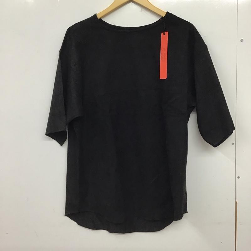 インヘリット INHERIT Tシャツ 半袖 半袖カットソー 無地Tシャツ クルーネックカットソー 無地 黒 / ブラック / black メンズ USED 古着 中古 10156587