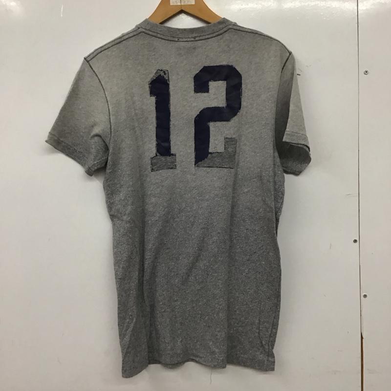 アバクロンビーアンドフィッチ ABERCROMBIE&FITCH Tシャツ 半袖 半袖カットソー プリントTシャツ クルーネックカットソー S ロゴ、文字 灰 / グレー / gray メンズ USED 古着 中古 10156589
