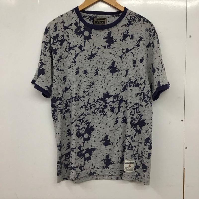アバクロンビーアンドフィッチ ABERCROMBIE&FITCH Tシャツ 半袖 半袖カットソー プリントTシャツ クルーネックカットソー M プリント 灰 / グレー / gray メンズ USED 古着 中古 10156590