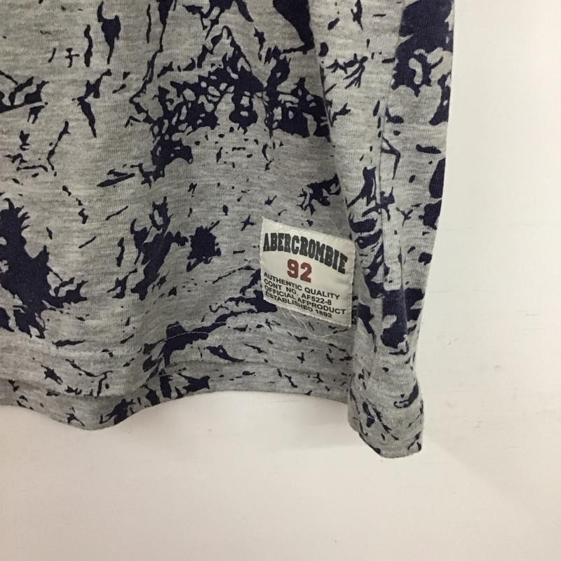 アバクロンビーアンドフィッチ ABERCROMBIE&FITCH Tシャツ 半袖 半袖カットソー プリントTシャツ クルーネックカットソー M プリント 灰 / グレー / gray メンズ USED 古着 中古 10156590