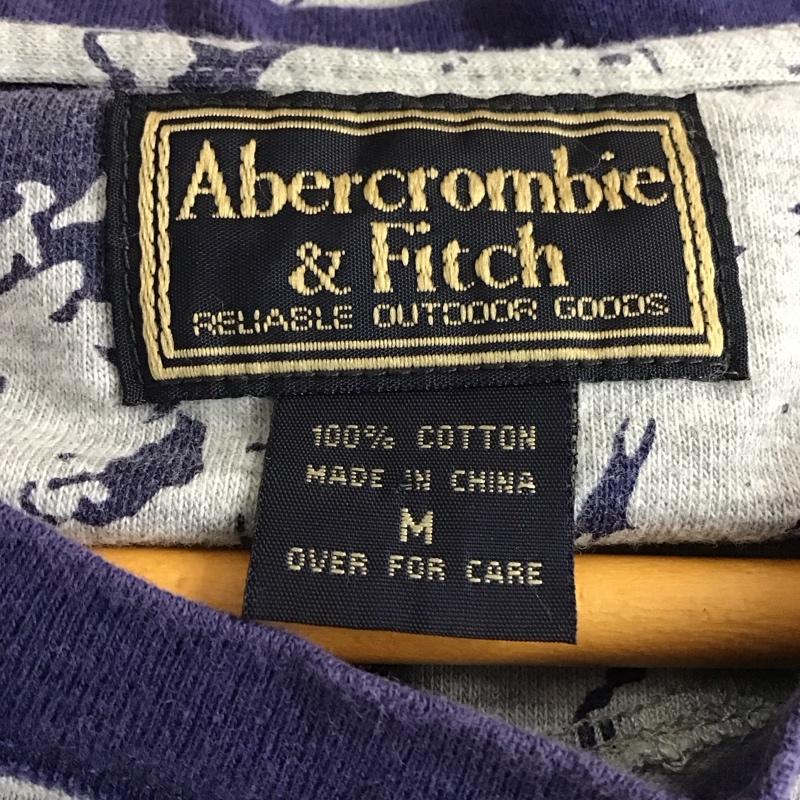 アバクロンビーアンドフィッチ ABERCROMBIE&FITCH Tシャツ 半袖 半袖カットソー プリントTシャツ クルーネックカットソー M プリント 灰 / グレー / gray メンズ USED 古着 中古 10156590