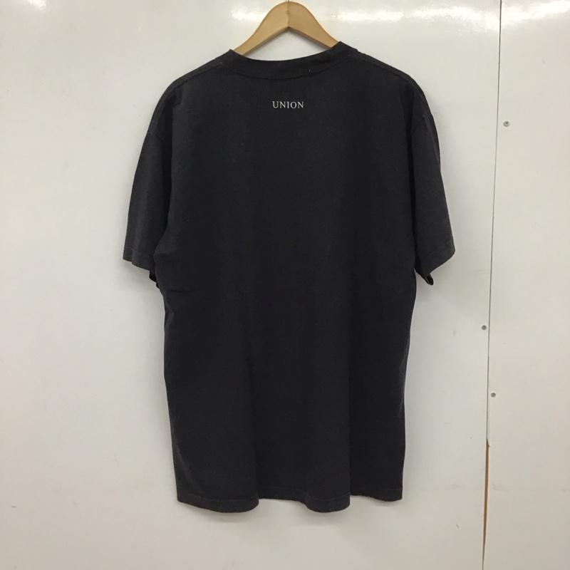 ユニオン UNION Tシャツ 半袖 半袖カットソー プリントTシャツ クルーネックカットソー 3 プリント ダークグレー / ダークグレー / メンズ USED 古着 中古 10156591