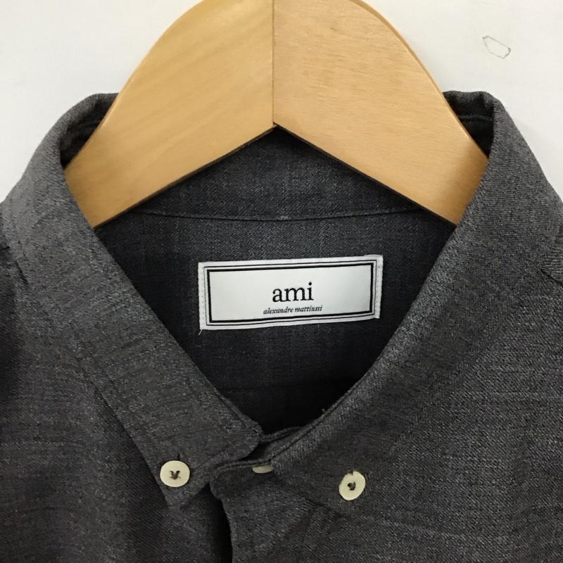 アミアレクサンドルマテュッシ AMI Alexandre Mattiussi シャツ、ブラウス 長袖 長袖シャツ 無地シャツ カラーシャツ 40 無地 灰 / グレー / gray メンズ USED 古着 中古 10156597