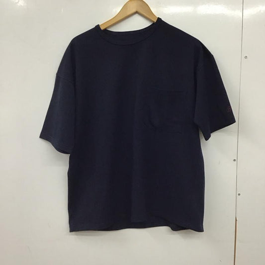 ジョンブル Johnbull Tシャツ 半袖 半袖カットソー 無地Tシャツ クルーネックカットソー L 無地 紺 / ネイビー / navy メンズ USED 古着 中古 10156598