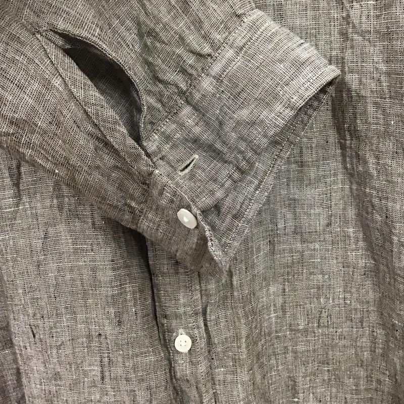 シップス SHIPS シャツ、ブラウス 七分袖 長袖シャツ 無地シャツ カラーシャツ XL 無地 茶 / ブラウン / brown メンズ USED 古着 中古 10156600