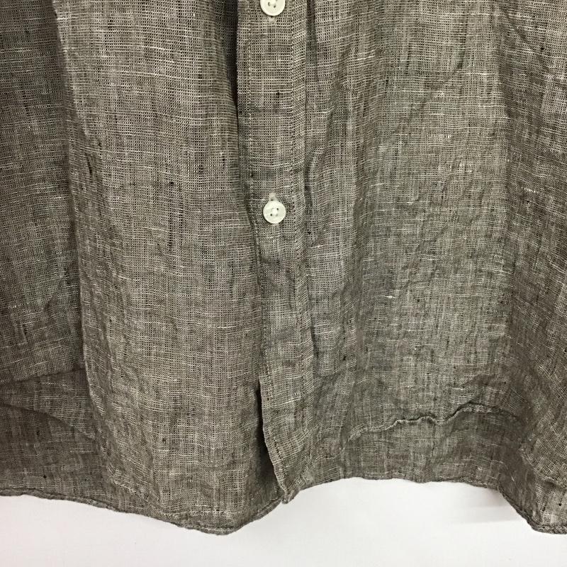 シップス SHIPS シャツ、ブラウス 七分袖 長袖シャツ 無地シャツ カラーシャツ XL 無地 茶 / ブラウン / brown メンズ USED 古着 中古 10156600