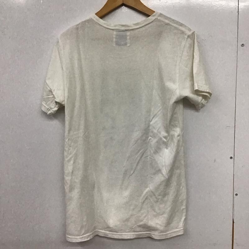 ジーディーシー GDC Tシャツ 半袖 半袖カットソー プリントTシャツ クルーネックカットソー ロゴ、文字 アイボリー / アイボリー / メンズ USED 古着 中古 10156602