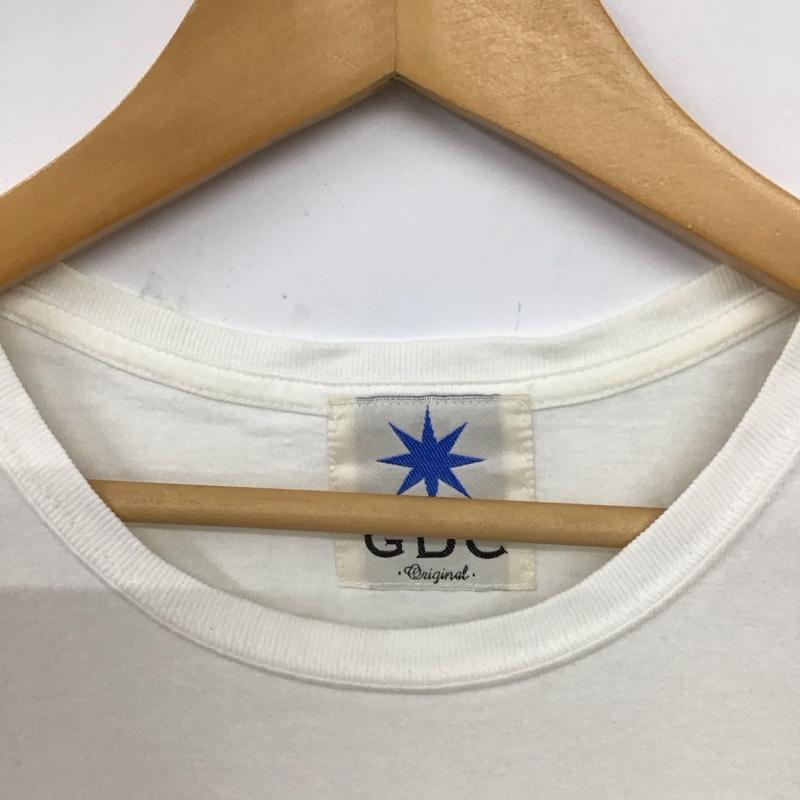 ジーディーシー GDC Tシャツ 半袖 半袖カットソー プリントTシャツ クルーネックカットソー ロゴ、文字 アイボリー / アイボリー / メンズ USED 古着 中古 10156602