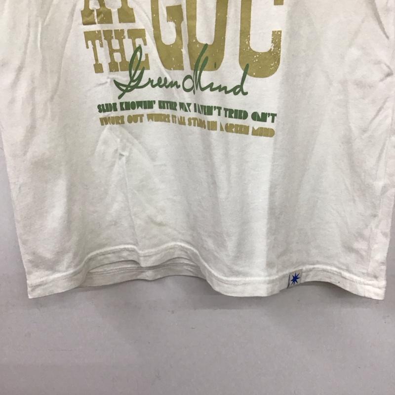 ジーディーシー GDC Tシャツ 半袖 半袖カットソー プリントTシャツ クルーネックカットソー ロゴ、文字 アイボリー / アイボリー / メンズ USED 古着 中古 10156602