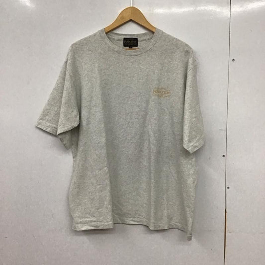ペンドルトン PENDLETON Tシャツ 半袖 半袖カットソー プリントTシャツ クルーネックカットソー L ロゴ、文字 灰 / グレー / gray メンズ USED 古着 中古 10156604