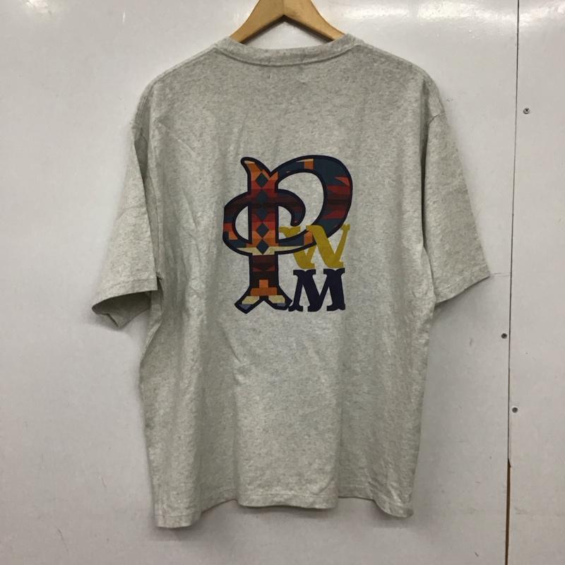 ペンドルトン PENDLETON Tシャツ 半袖 半袖カットソー プリントTシャツ クルーネックカットソー L ロゴ、文字 灰 / グレー / gray メンズ USED 古着 中古 10156604