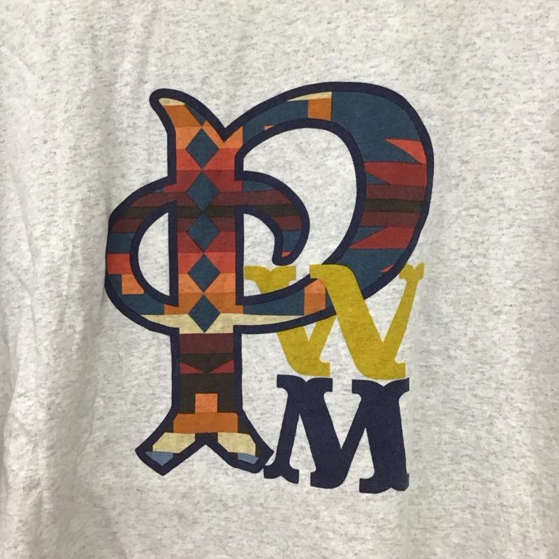 ペンドルトン PENDLETON Tシャツ 半袖 半袖カットソー プリントTシャツ クルーネックカットソー L ロゴ、文字 灰 / グレー / gray メンズ USED 古着 中古 10156604