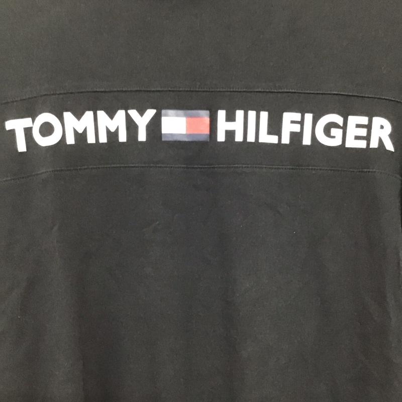 トミーヒルフィガー TOMMY HILFIGER Tシャツ 半袖 半袖カットソー プリントTシャツ クルーネックカットソー S ロゴ、文字 黒 / ブラック / black メンズ USED 古着 中古 10156607