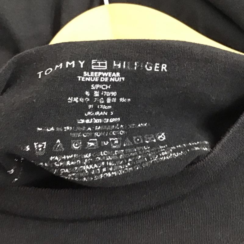 トミーヒルフィガー TOMMY HILFIGER Tシャツ 半袖 半袖カットソー プリントTシャツ クルーネックカットソー S ロゴ、文字 黒 / ブラック / black メンズ USED 古着 中古 10156607