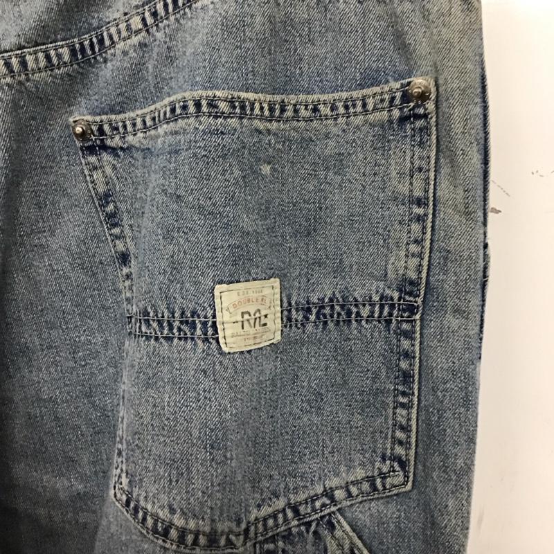 ダブルアールエル ラルフローレン RRL RALPH LAUREN パンツ デニム、ジーンズ デニムパンツ ワイドパンツ カジュアルパンツ 32インチ ロゴ、文字 インディゴ / インディゴ / Indigo メンズ USED 古着 中古 10156612