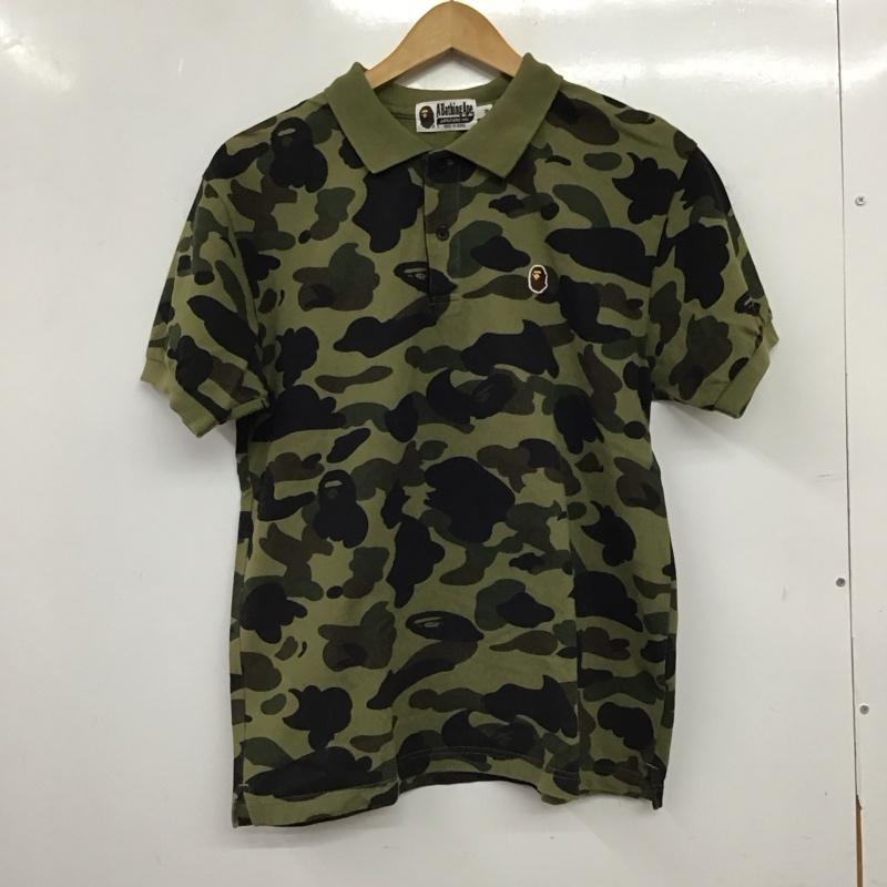 アベイシングエイプ A BATHING APE ポロシャツ 半袖 半袖ポロシャツ カラーシャツ 半袖カットソー M カモフラージュ柄・迷彩 マルチカラー / マルチカラー / multicolor メンズ USED 古着 中古 10156616