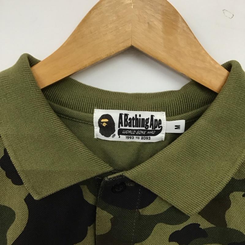 アベイシングエイプ A BATHING APE ポロシャツ 半袖 半袖ポロシャツ カラーシャツ 半袖カットソー M カモフラージュ柄・迷彩 マルチカラー / マルチカラー / multicolor メンズ USED 古着 中古 10156616