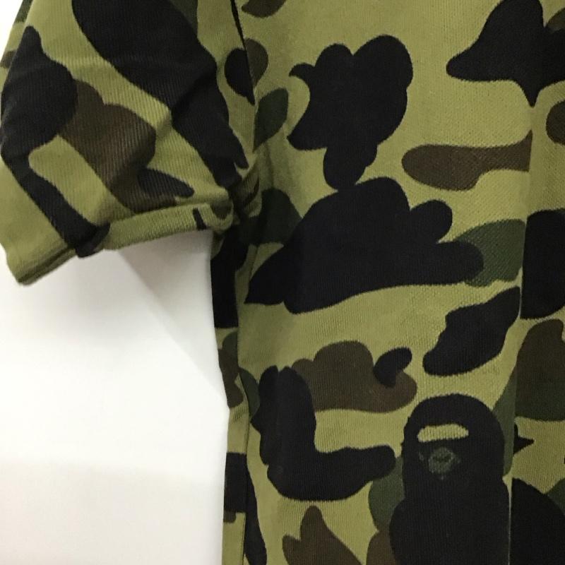 アベイシングエイプ A BATHING APE ポロシャツ 半袖 半袖ポロシャツ カラーシャツ 半袖カットソー M カモフラージュ柄・迷彩 マルチカラー / マルチカラー / multicolor メンズ USED 古着 中古 10156616