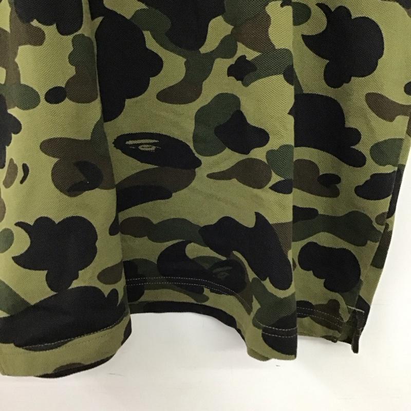 アベイシングエイプ A BATHING APE ポロシャツ 半袖 半袖ポロシャツ カラーシャツ 半袖カットソー M カモフラージュ柄・迷彩 マルチカラー / マルチカラー / multicolor メンズ USED 古着 中古 10156616
