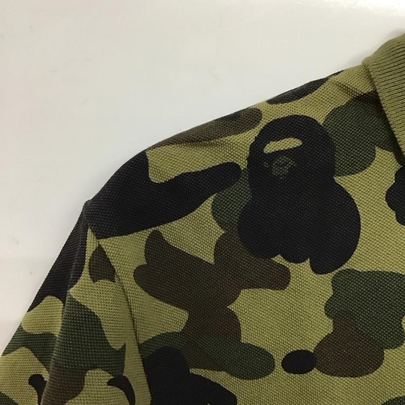 アベイシングエイプ A BATHING APE ポロシャツ 半袖 半袖ポロシャツ カラーシャツ 半袖カットソー M カモフラージュ柄・迷彩 マルチカラー / マルチカラー / multicolor メンズ USED 古着 中古 10156616