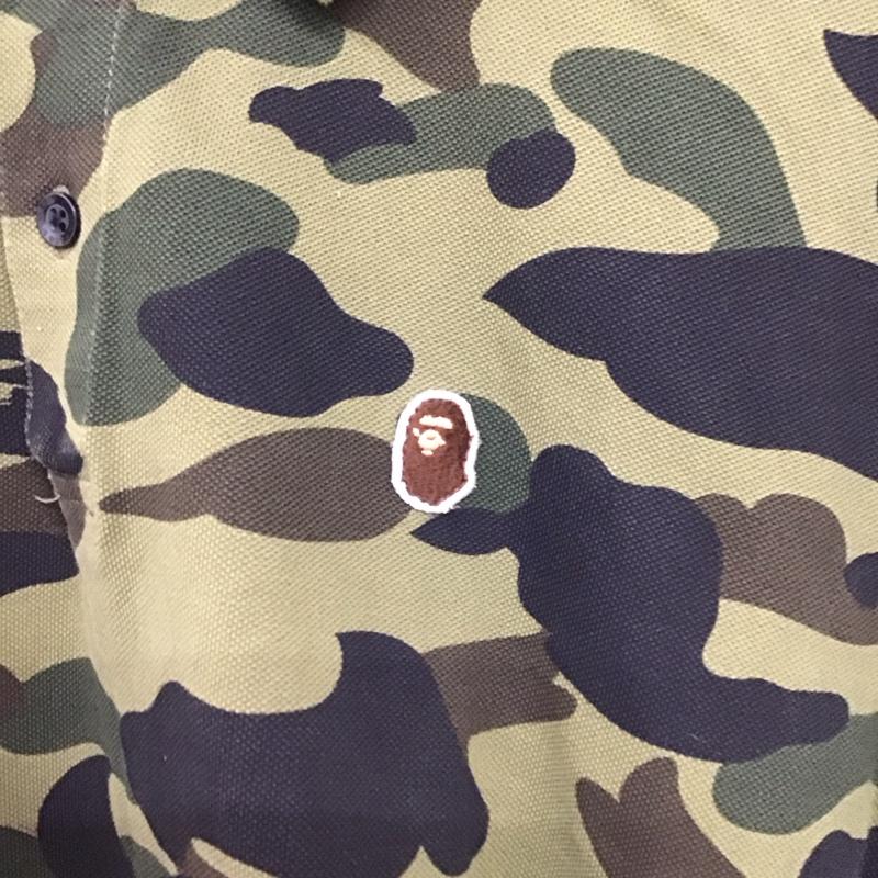アベイシングエイプ A BATHING APE ポロシャツ 半袖 半袖ポロシャツ カラーシャツ 半袖カットソー M カモフラージュ柄・迷彩 マルチカラー / マルチカラー / multicolor メンズ USED 古着 中古 10156616