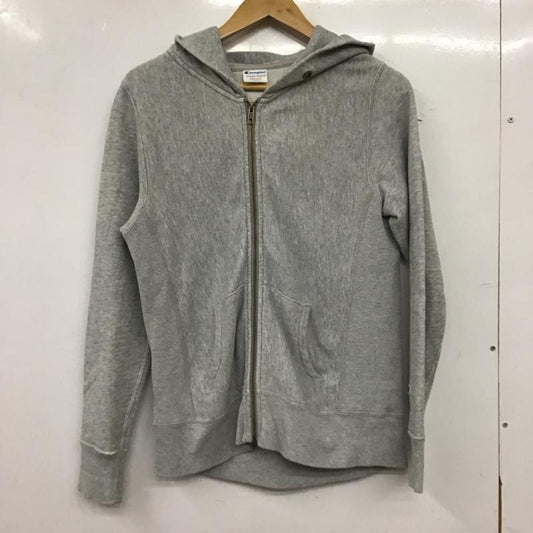 チャンピオン Champion パーカー 長袖 ジップアップパーカー 長袖パーカー カジュアルジャケット M 無地 灰 / グレー / gray メンズ USED 古着 中古 10156617