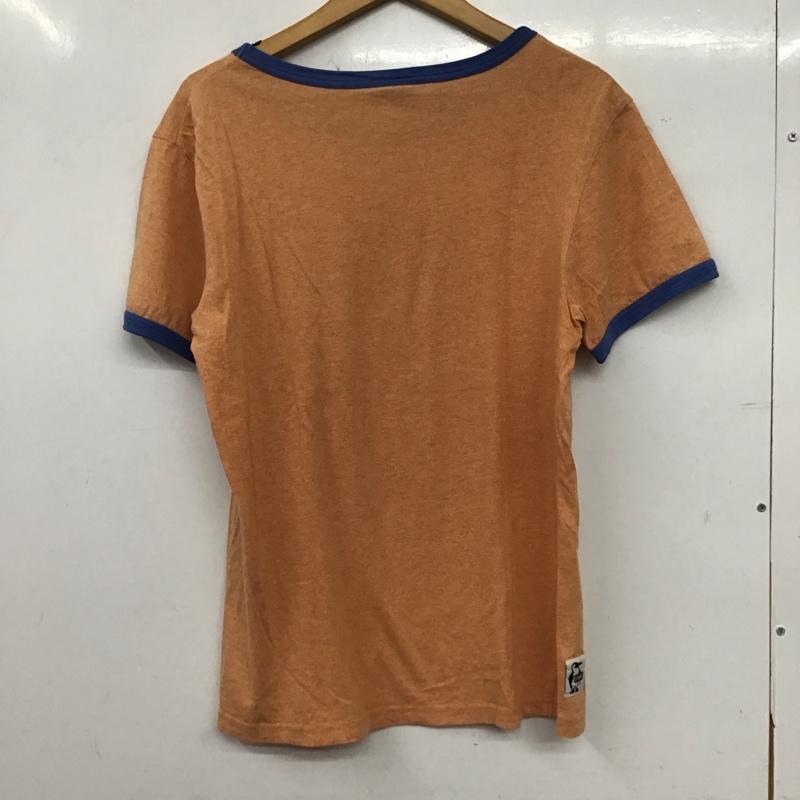 チャムス CHUMS Tシャツ 半袖 半袖カットソー プリントTシャツ クルーネックカットソー S ロゴ、文字 橙 / オレンジ / orange メンズ USED 古着 中古 10156619
