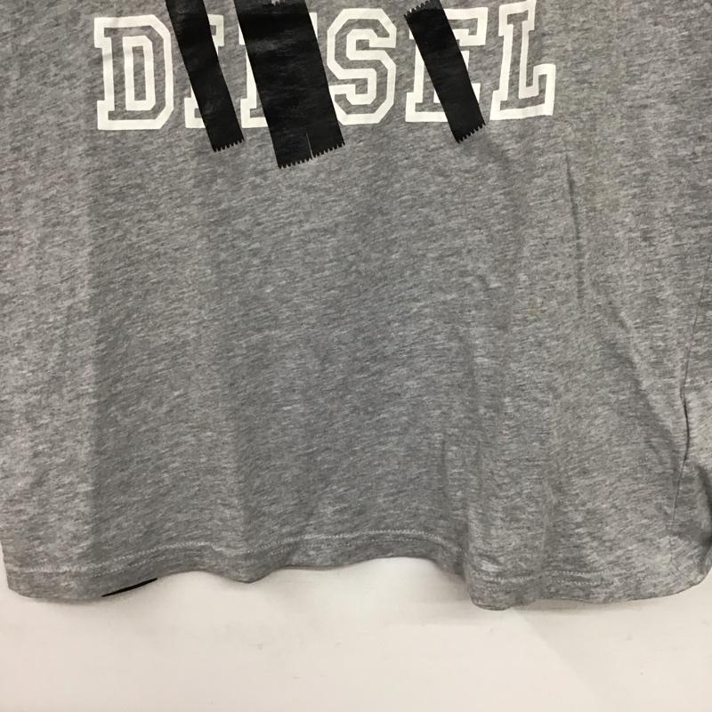 フィフティーファイブディーエスエル 55DSL Tシャツ 半袖 半袖カットソー プリントTシャツ クルーネックカットソー L ロゴ、文字 灰 / グレー / gray メンズ USED 古着 中古 10156620