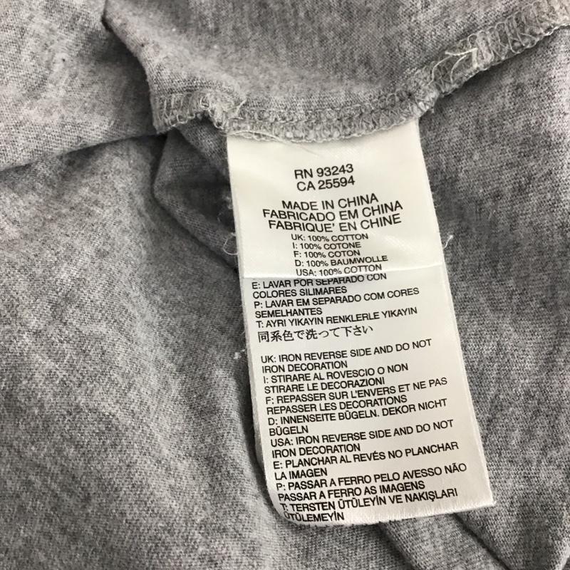 フィフティーファイブディーエスエル 55DSL Tシャツ 半袖 半袖カットソー プリントTシャツ クルーネックカットソー L ロゴ、文字 灰 / グレー / gray メンズ USED 古着 中古 10156620