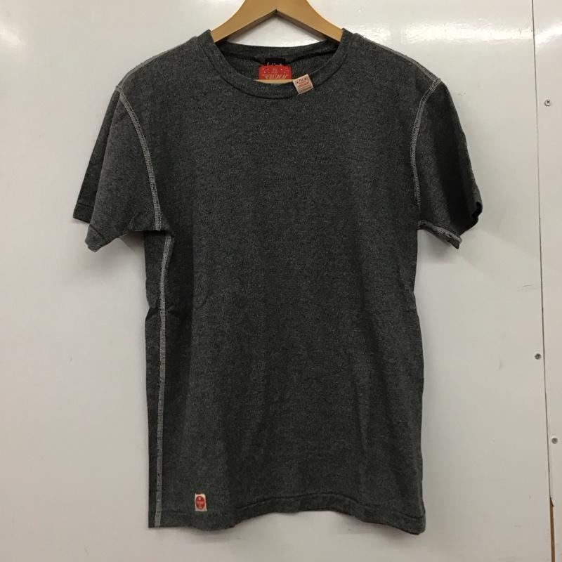 ポールスミス Paul Smith Tシャツ 半袖 半袖カットソー プリントTシャツ クルーネックカットソー M ロゴ、文字 ダークグレー / ダークグレー / メンズ USED 古着 中古 10156621