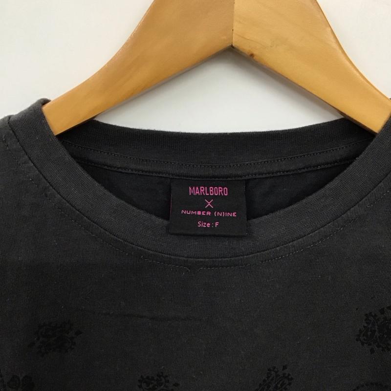 ナンバーナイン NUMBER (N)INE Tシャツ 半袖 半袖カットソー プリントTシャツ クルーネックカットソー marlboro FREE プリント 黒 / ブラック / black メンズ USED 古着 中古 10156622