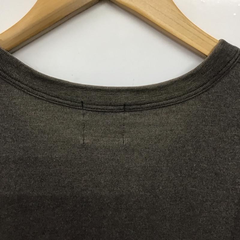 エーグル AIGLE Tシャツ 半袖 半袖カットソー プリントTシャツ クルーネックカットソー ロゴ、文字 ダークグレー / ダークグレー / メンズ USED 古着 中古 10156623