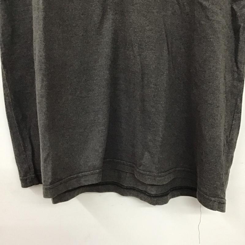 エーグル AIGLE Tシャツ 半袖 半袖カットソー プリントTシャツ クルーネックカットソー ロゴ、文字 ダークグレー / ダークグレー / メンズ USED 古着 中古 10156623