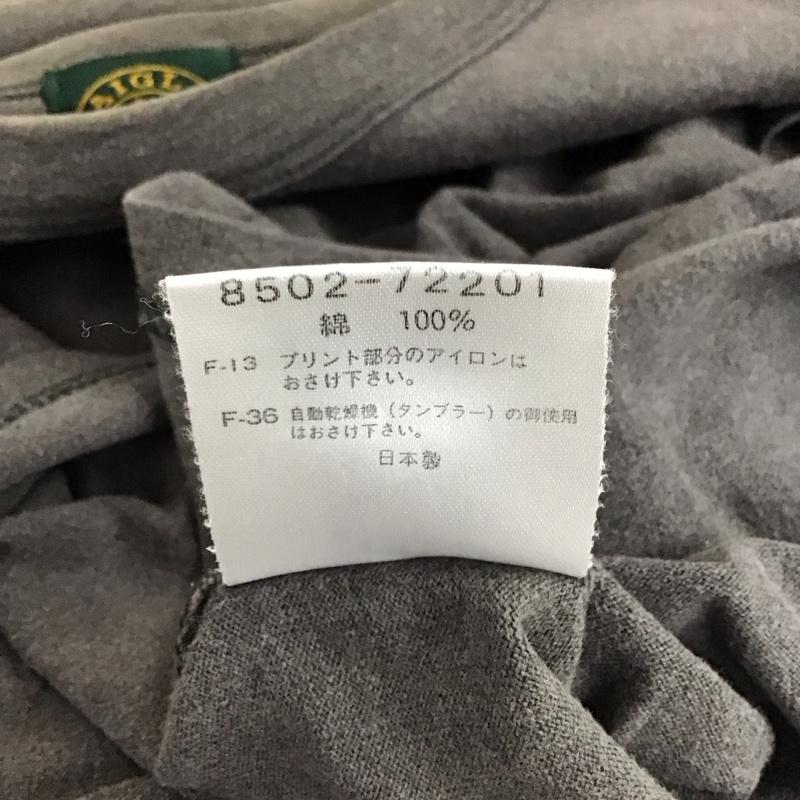 エーグル AIGLE Tシャツ 半袖 半袖カットソー プリントTシャツ クルーネックカットソー ロゴ、文字 ダークグレー / ダークグレー / メンズ USED 古着 中古 10156623