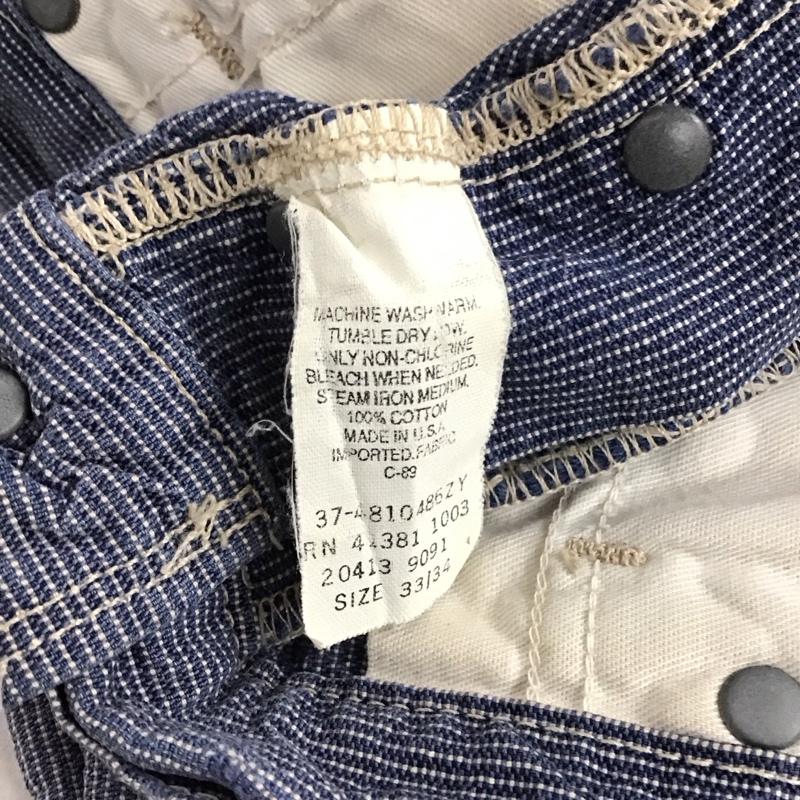 ダブルアールエル ラルフローレン RRL RALPH LAUREN パンツ デニム、ジーンズ ワイドパンツ カジュアルパンツ ワークパンツ ストレッチ 33インチ ロゴ、文字 インディゴ / インディゴ / Indigo メンズ USED 古着 中古 10156624