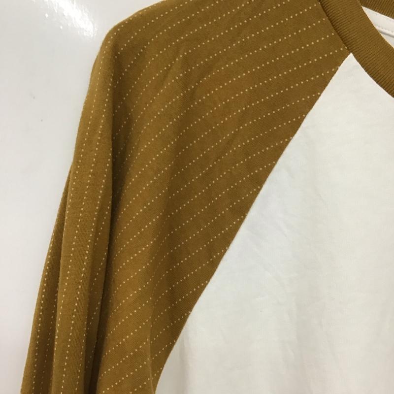 アディダス adidas カットソー 長袖 長袖カットソー ラグラン クルーネックカットソー プリントTシャツ ロゴ、文字 白 / ホワイト / white メンズ USED 古着 中古 10156630
